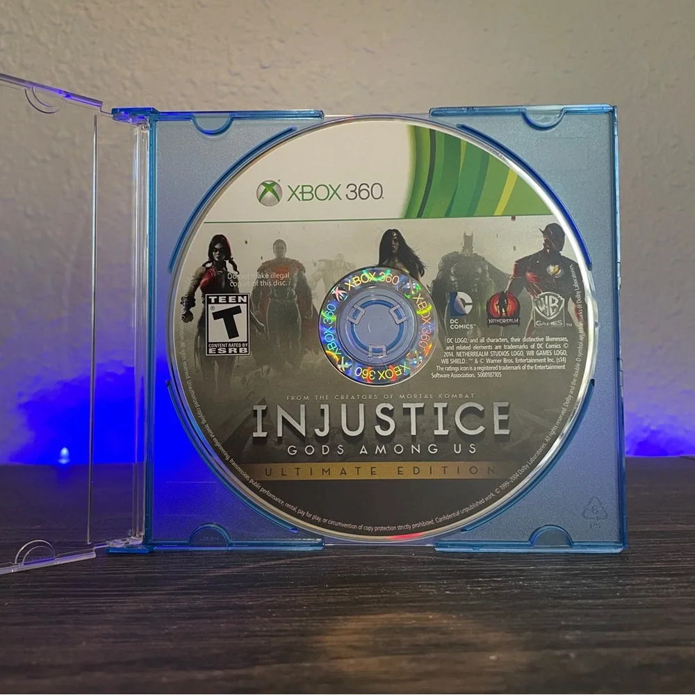 Injustice Gods Among Us Ultimate Edition Microsoft Xbox 360 Disc Only Tested